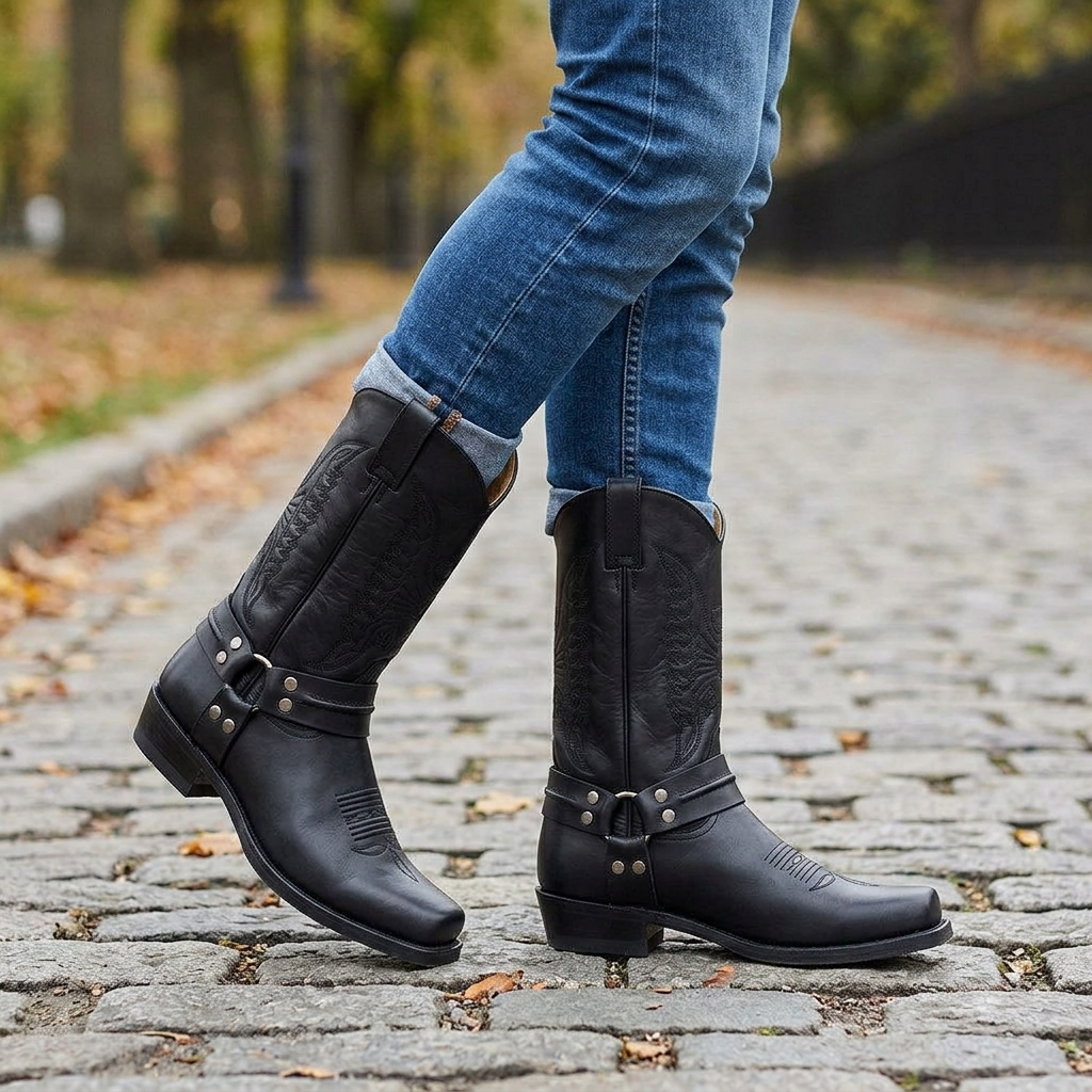 Harrison King | Square Toe Western Cowboy Boots For Men