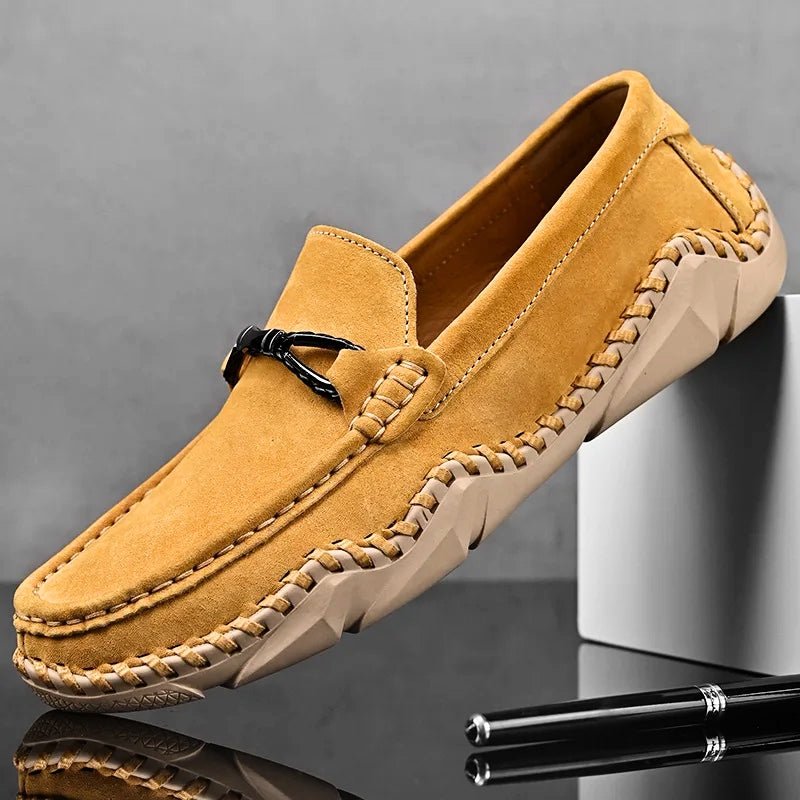 Callum Sinclair | Suede Buckle Loafers For Men
