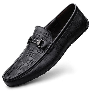 Ethan Brown | Patterned Slip-On Loafers For Men