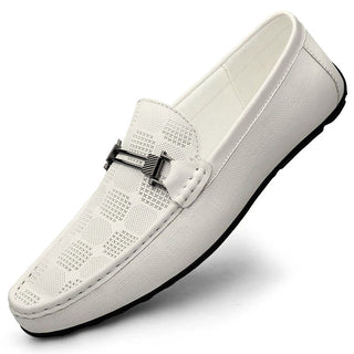 Ethan Brown | Patterned Slip-On Loafers For Men