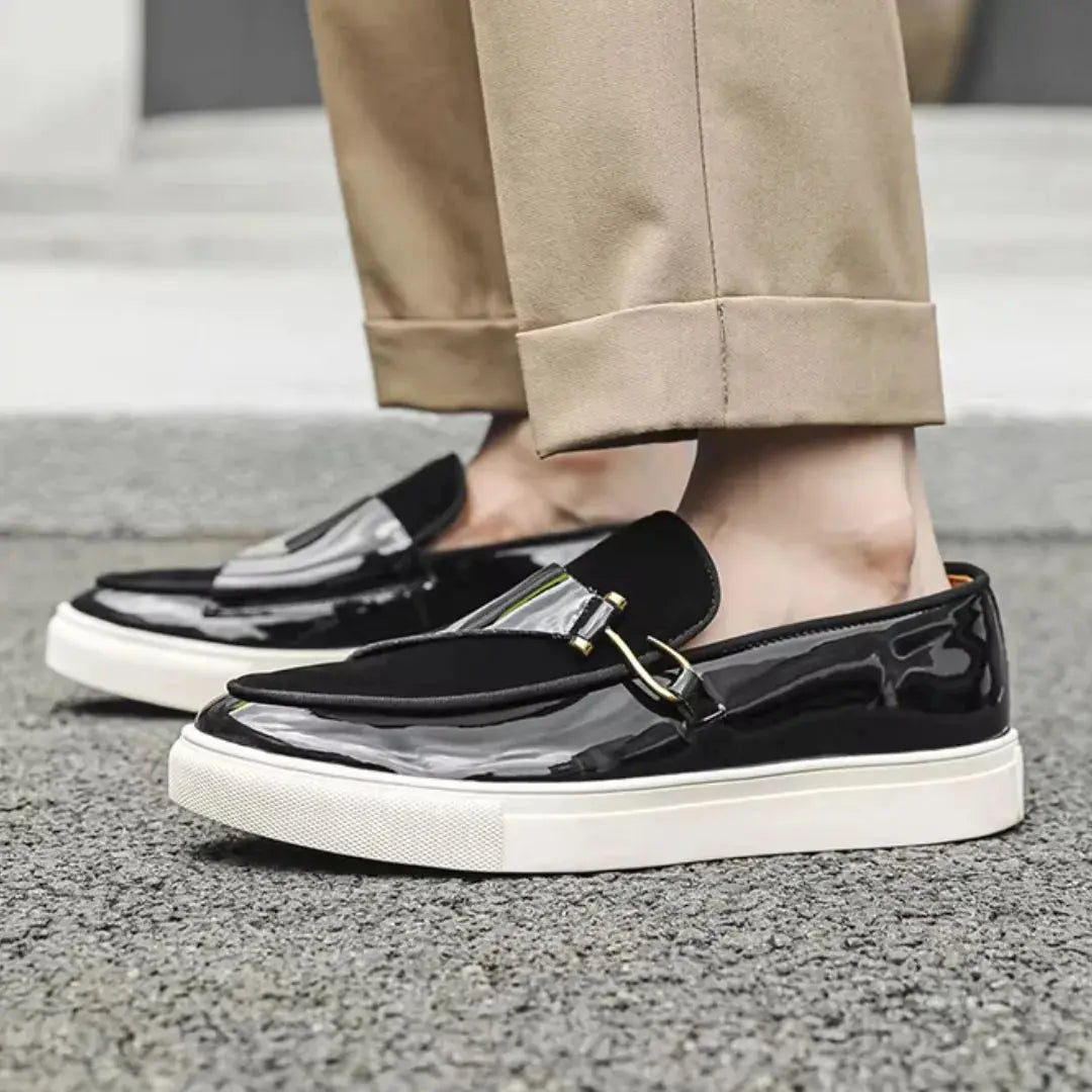 Nathan Kelly | Platform Two-Tone Loafers For Men