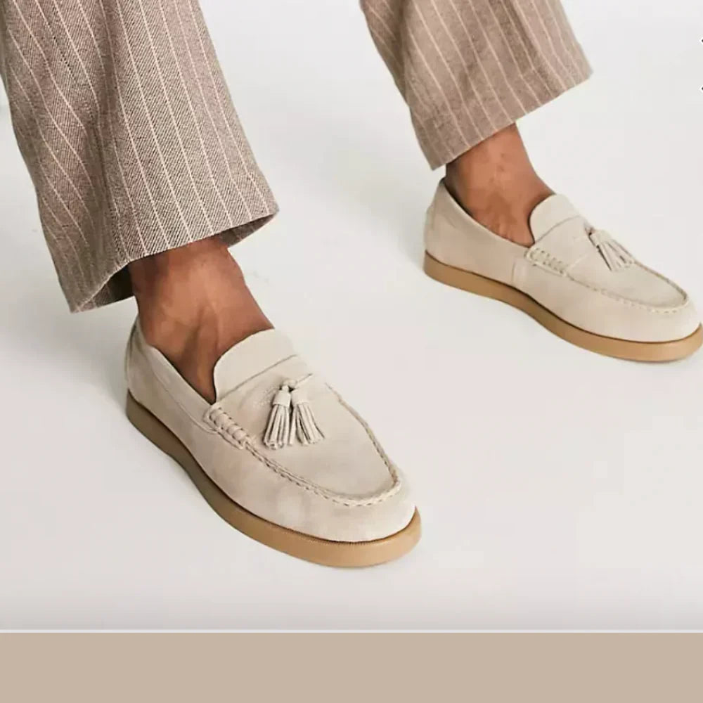 Jack Ryan | Suede Tassel Loafers For Men