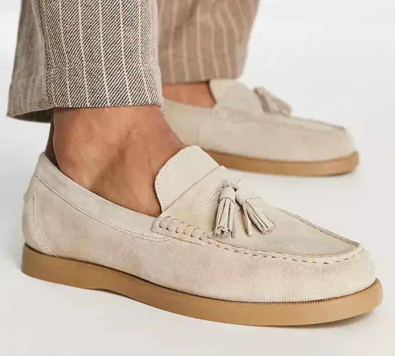 Jack Ryan | Suede Tassel Loafers For Men