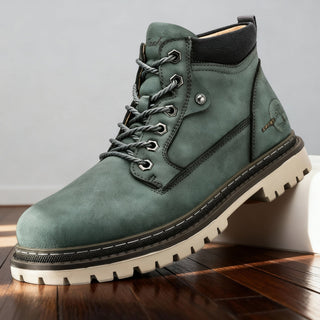 Callum Wright | Men's Leather Ankle Work Boots Lace-Up Anti-Slip Cushioned For Men
