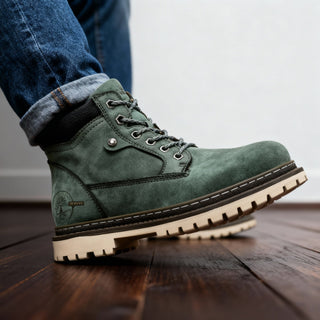 Callum Wright | Men's Leather Ankle Work Boots Lace-Up Anti-Slip Cushioned For Men