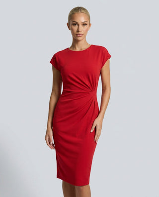 Sophie Hargreaves | Ruched Waist Midi Dress For Women