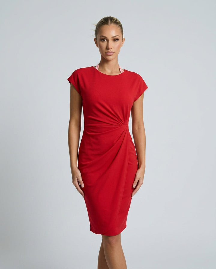 Sophie Hargreaves | Ruched Waist Midi Dress For Women