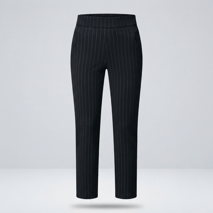 Olivia Evans | High-Waist Stretch Tapered Trousers For Women