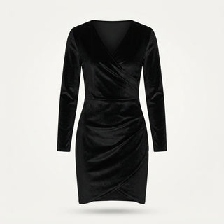 Phoebe Marlowe | Long Sleeve Wrap Mini Dress For Women
