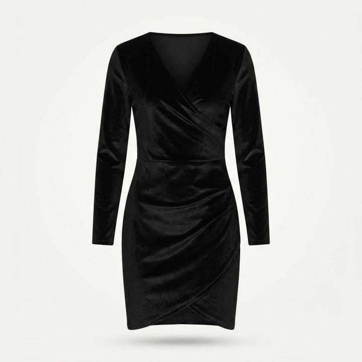 Phoebe Marlowe | Long Sleeve Wrap Mini Dress For Women
