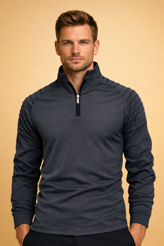 Marco Bellini | Performance Zip Neck Long Sleeve For Men