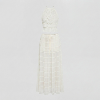 Ruby Collins | Ruffle Crop Top & Maxi Skirt Set For Women