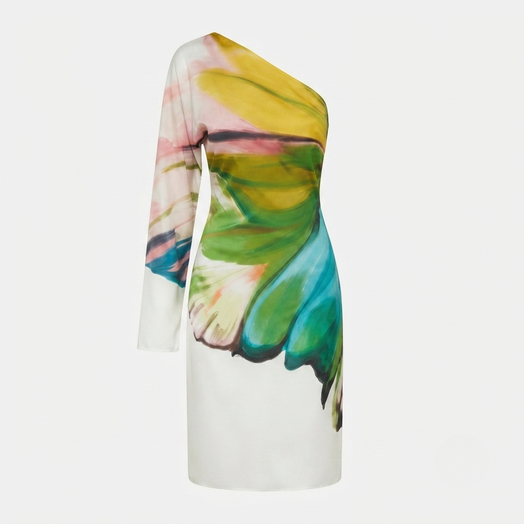 Sienna Crawford | One-Shoulder Printed Maxi Dress For Women