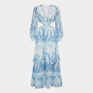 Sienna Whitmore | Floral Cut-Out Maxi Dress For Women