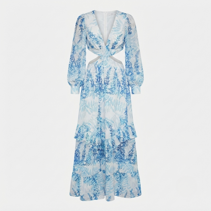 Sienna Whitmore | Floral Cut-Out Maxi Dress For Women