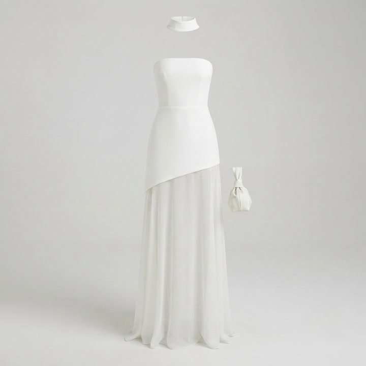 Sophia Brennan | Asymmetrical Maxi Dress For Women