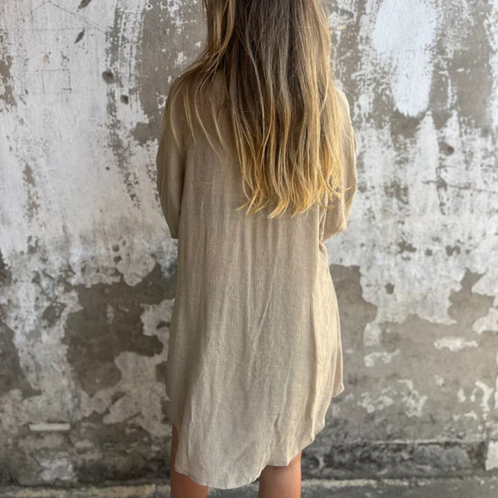 Brooke Lawson | Linen-Look Shirt & Shorts Set For Women