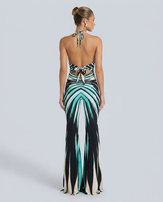 Harper Tindall | Printed Halter Neck Jumpsuit For Women