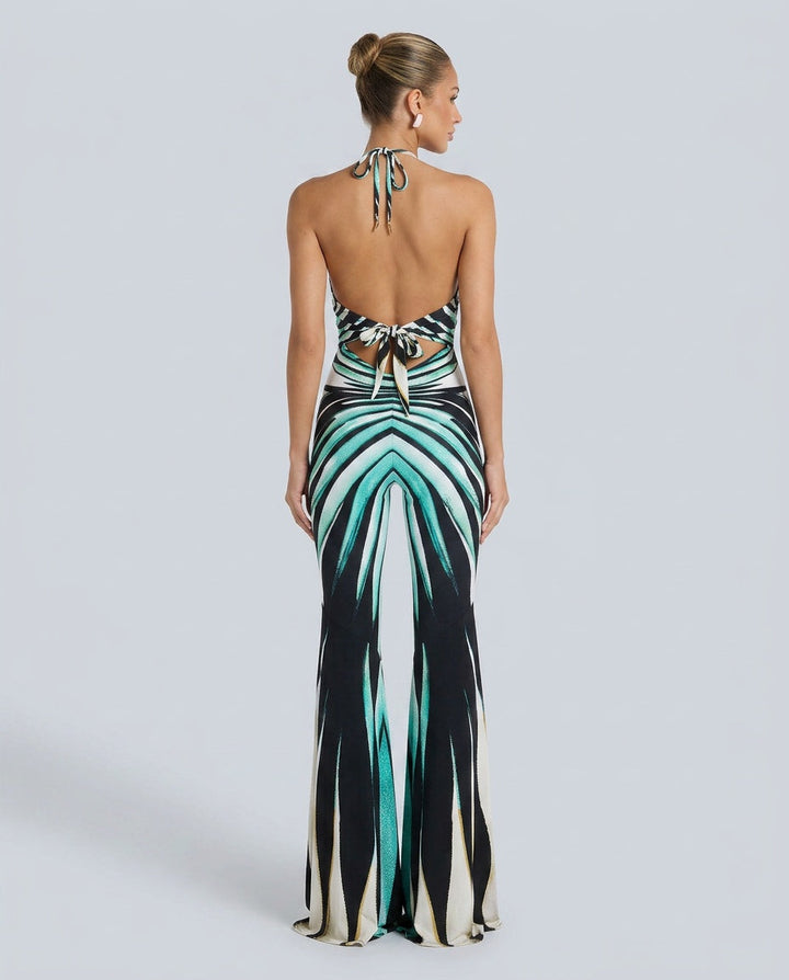 Harper Tindall | Printed Halter Neck Jumpsuit For Women
